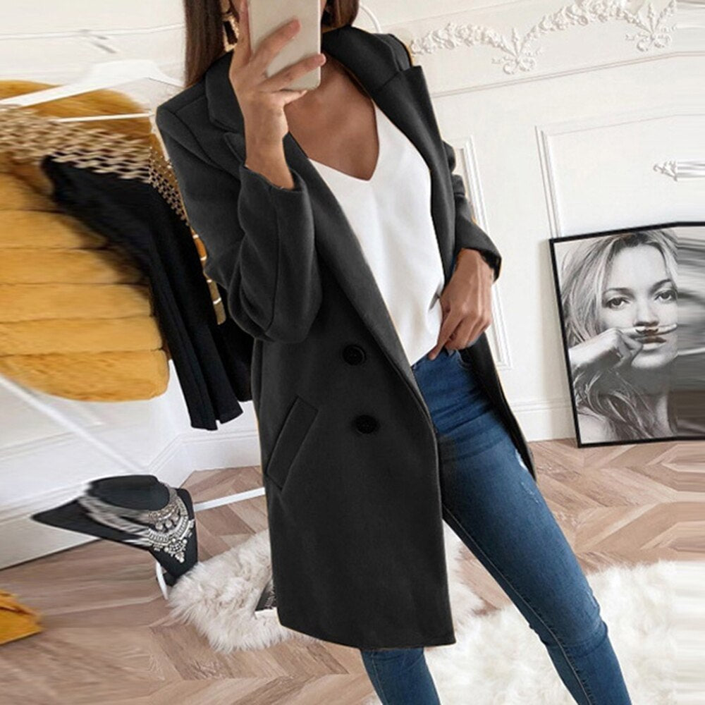 The Rosalind Long Wool Coat