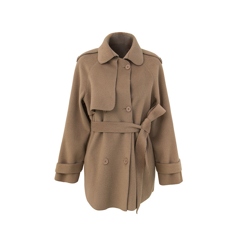 The Cordelia Belted Wool Coat