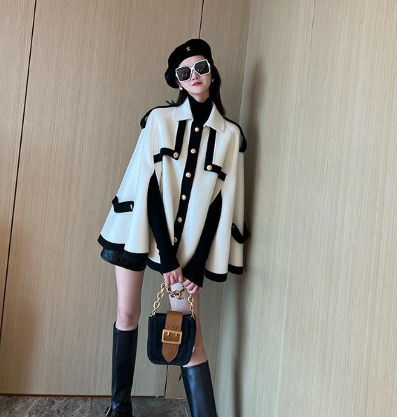 The Bexley Wool-Blend Cape Coat