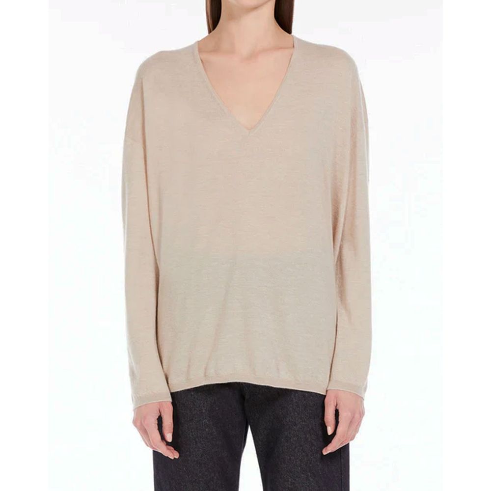 Max Mara Beige Cashmere Sweatshirt