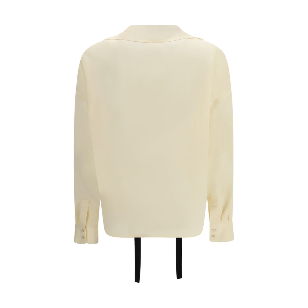 Max Mara Beige Silk Blouse