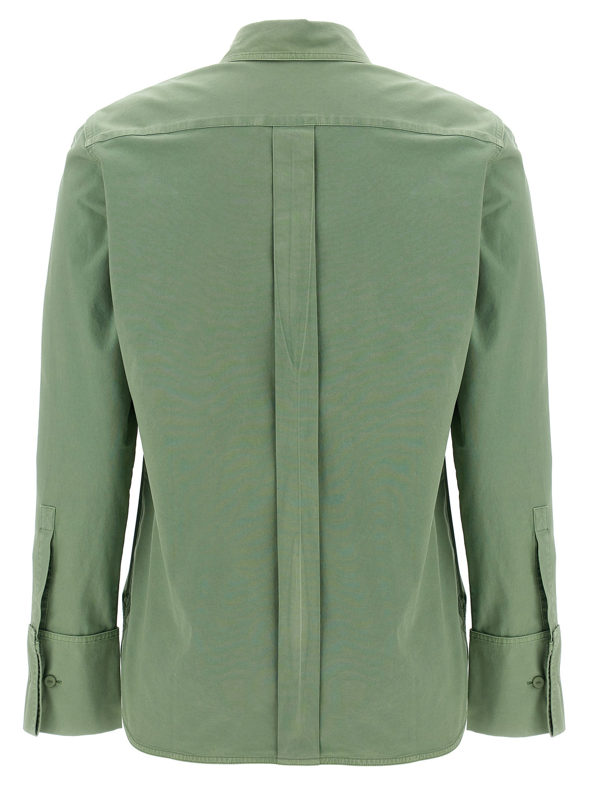 Max Mara Francia Stretch Cotton Shirt in Green