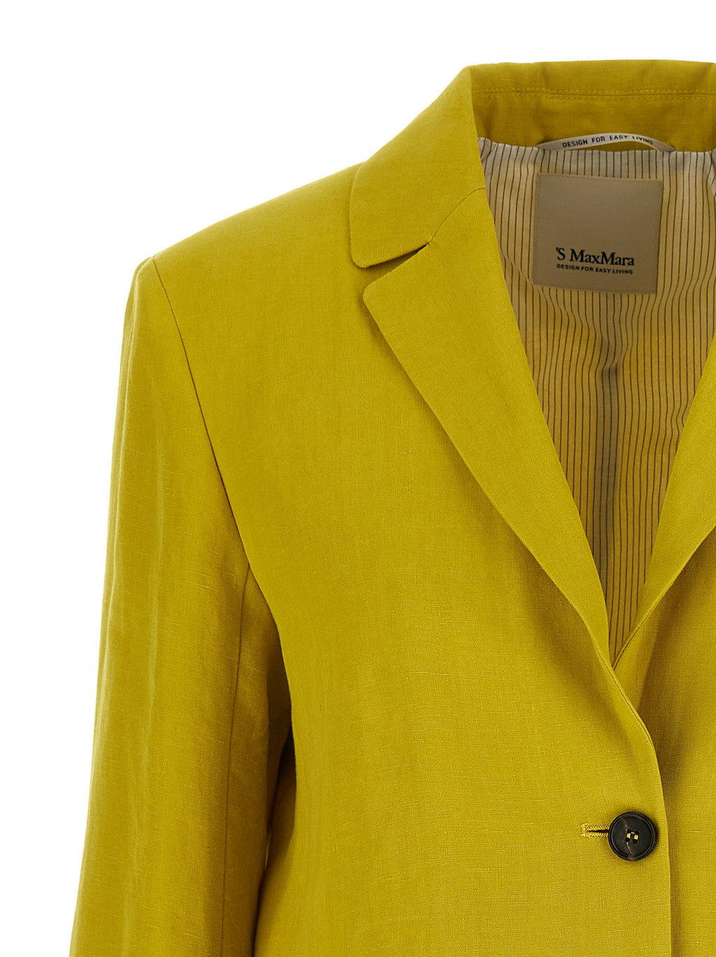 S Max Mara Bicolor Linen Blazer