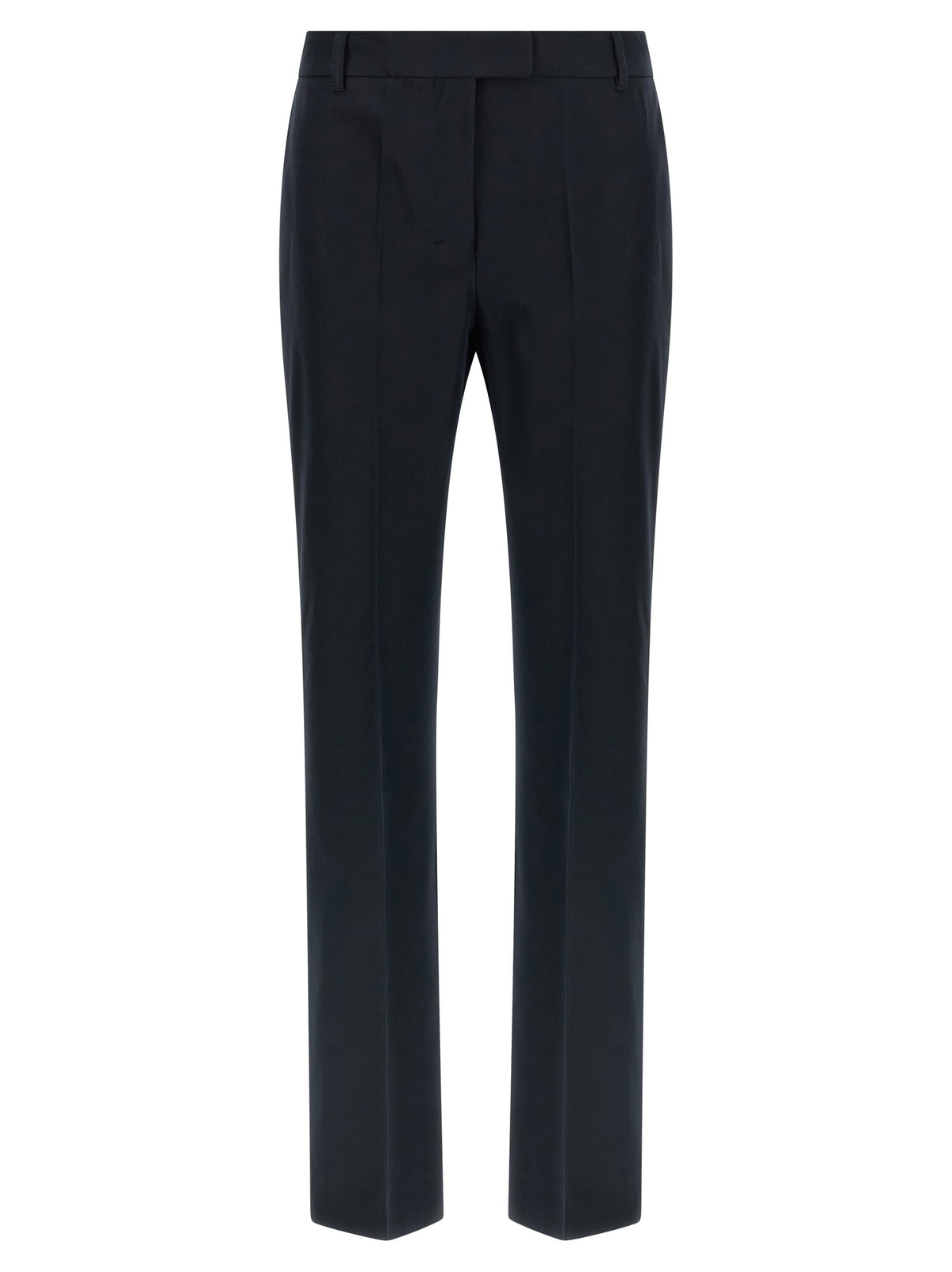 S Max Mara Blue Cotton Flared Pants
