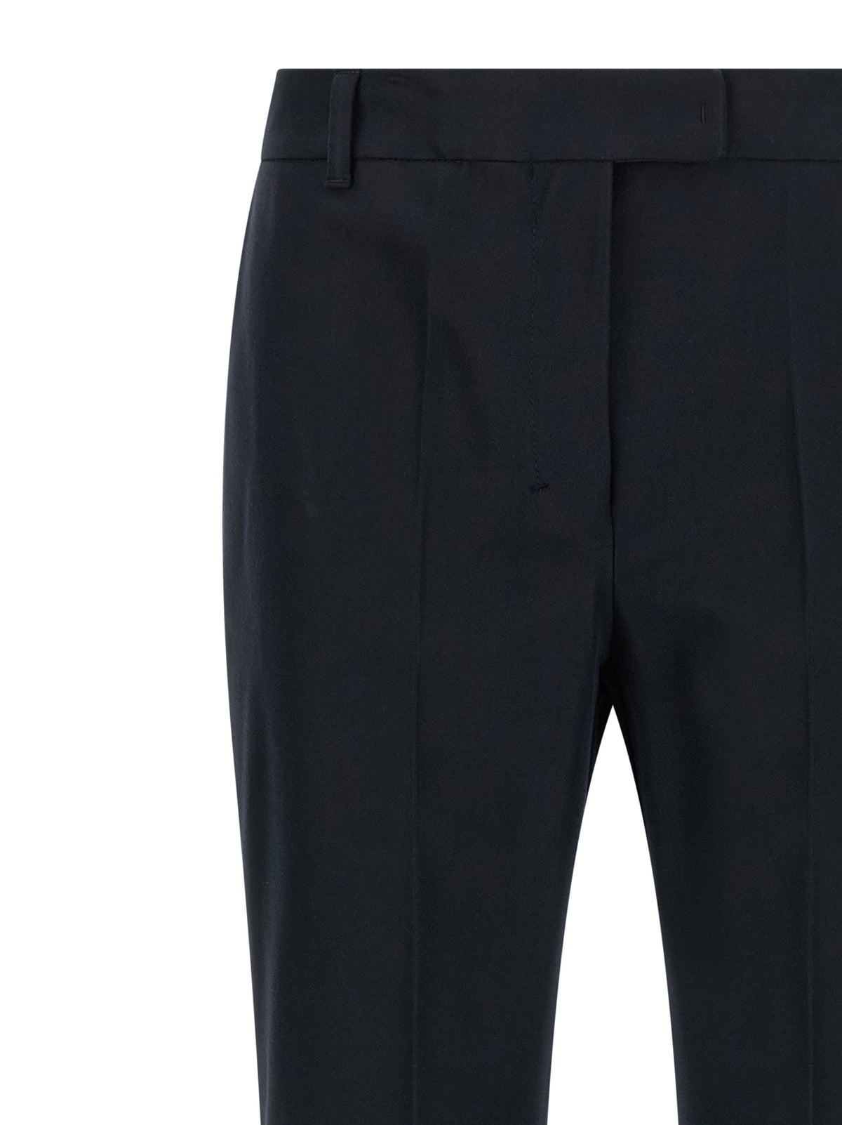 S Max Mara Blue Cotton Flared Pants