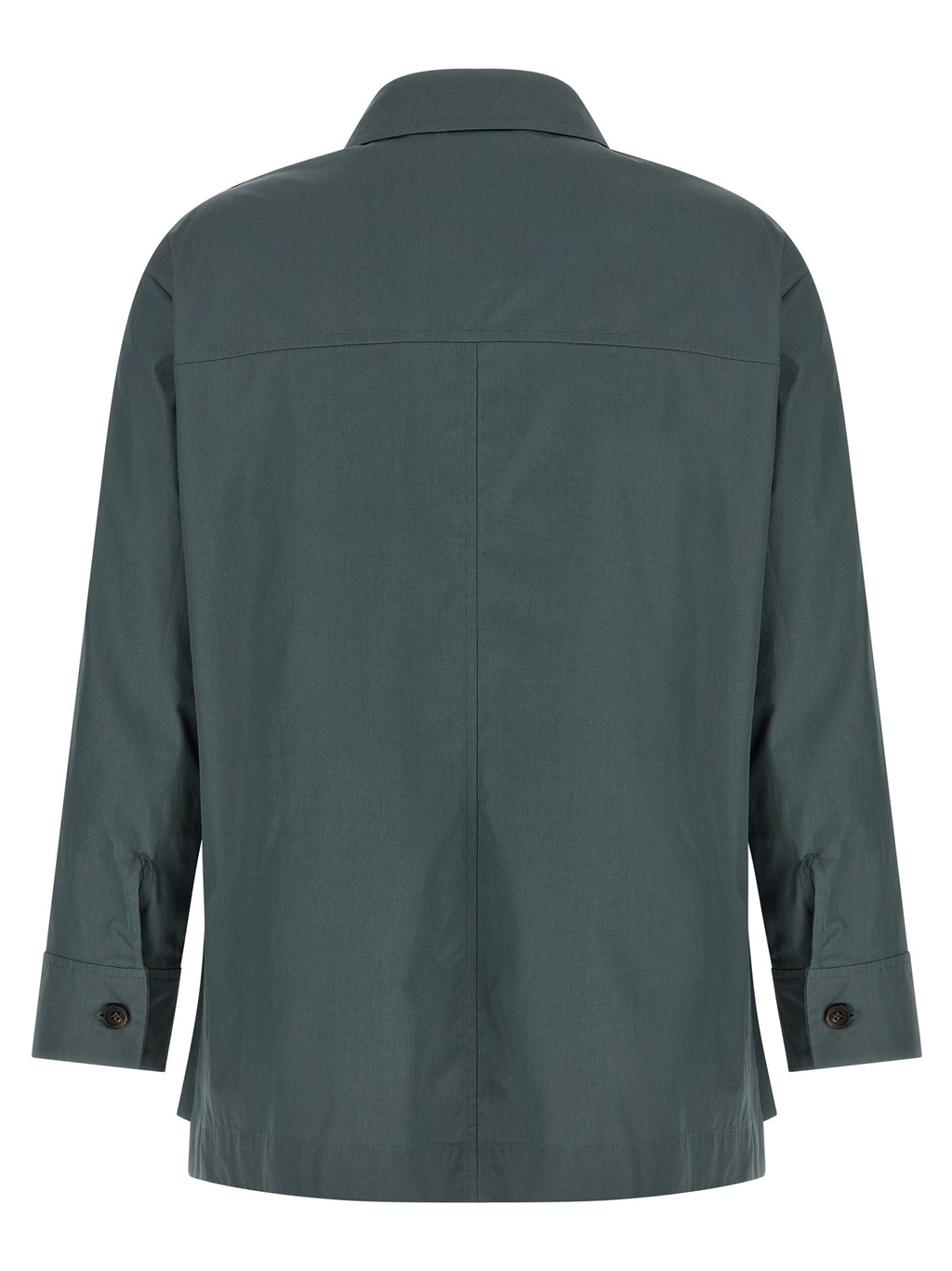 S Max Mara Gray Cotton Blouse