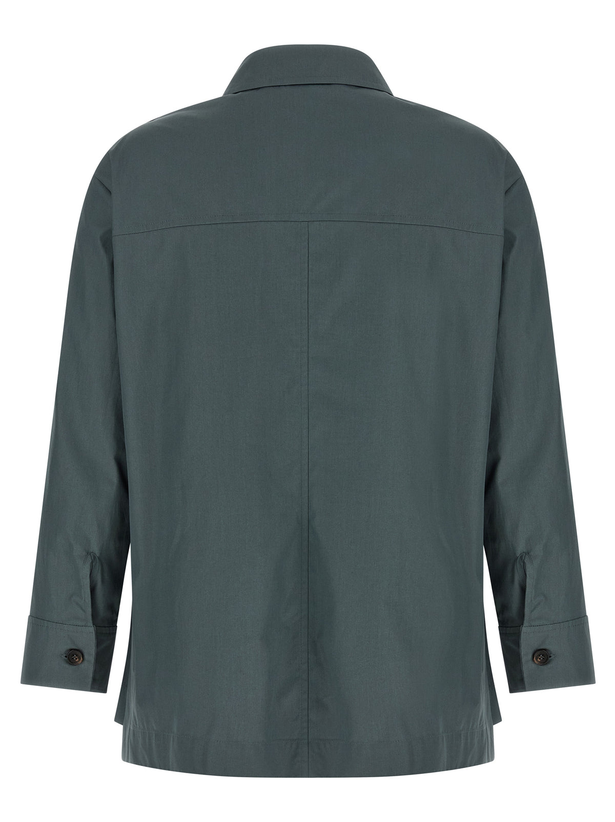 S Max Mara Gray Cotton Blouse