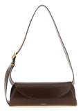 Jil Sander Cannolo Small Bag in Brown Calf Leather