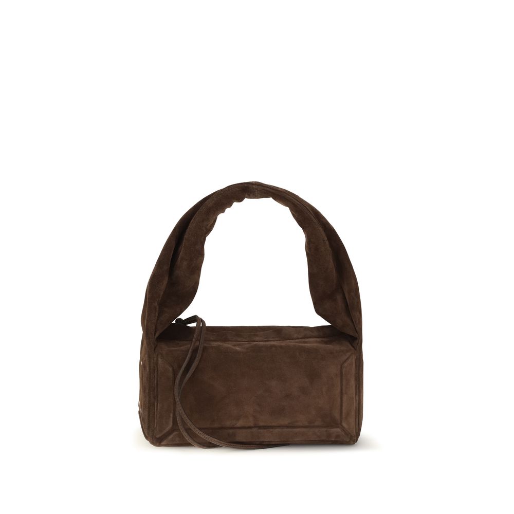 Maison Margiela Box Bag East West Small in Brown Suede