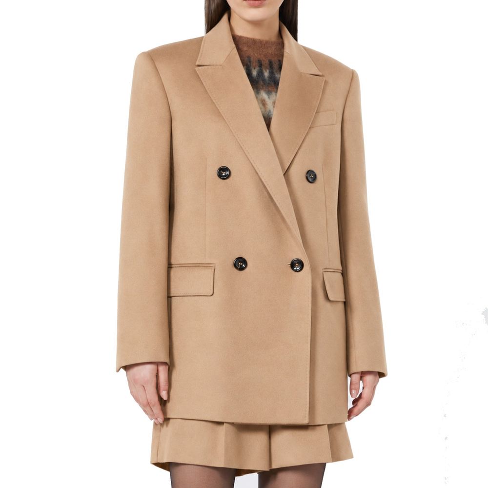 Max Mara Brown Virgin Wool Coat