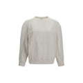 Brunello Cucinelli White Cotton Sweatshirt