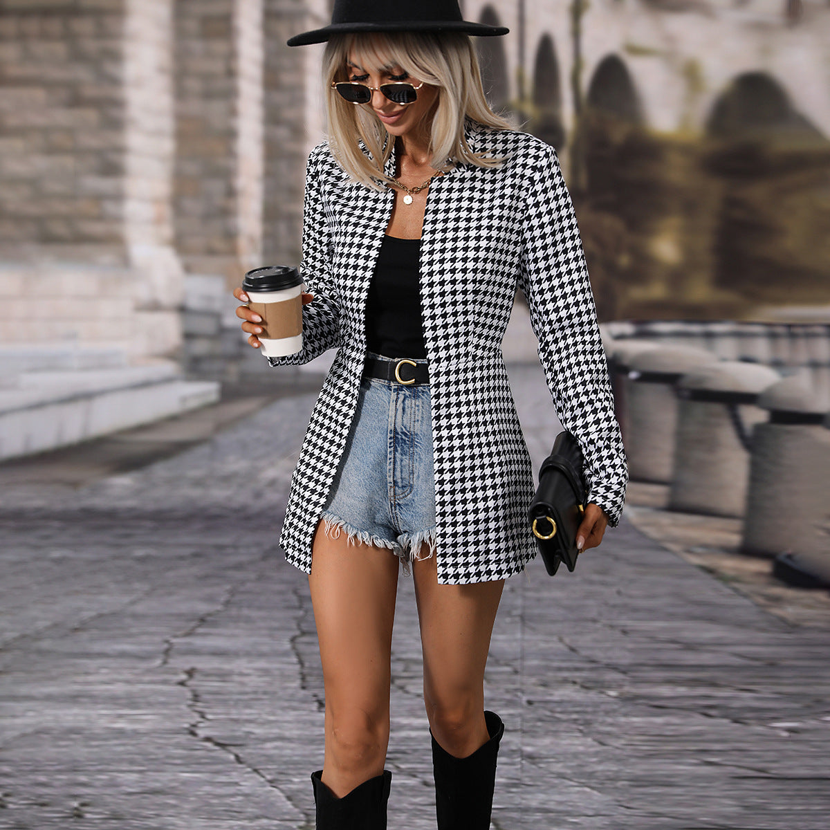 The Ashcroft Houndstooth Coat