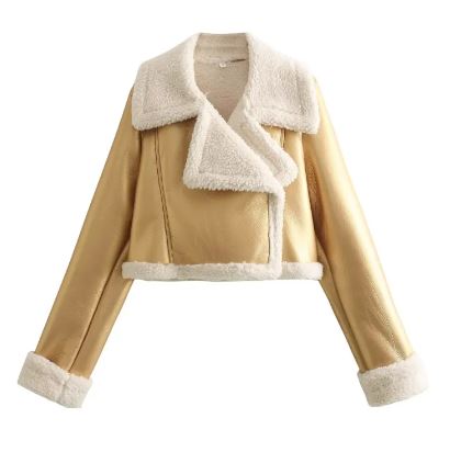 The Vesper Fur-Collar Cropped Jacket