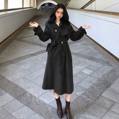 The Cordelia Belted Wool Coat