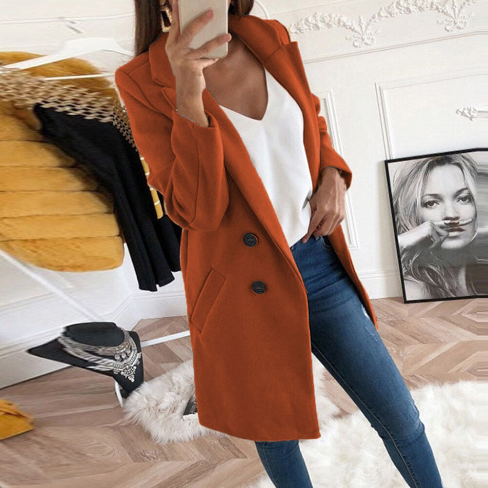The Rosalind Long Wool Coat
