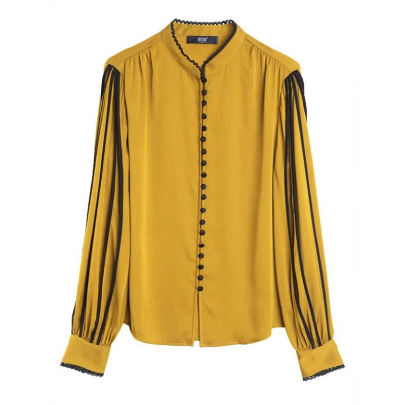 The Genevieve Satin Blouse