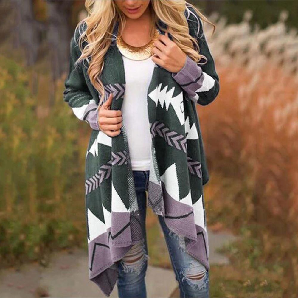 The Farrow Patterned Longline Cardigan