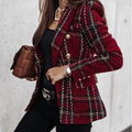 The Harlow Plaid Wool Blazer