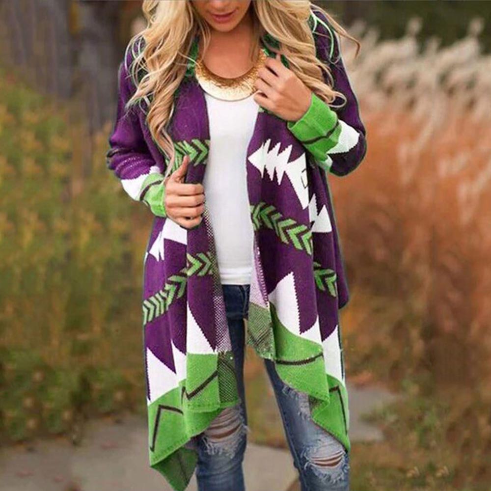 The Farrow Patterned Longline Cardigan