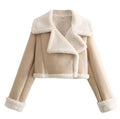 The Vesper Fur-Collar Cropped Jacket