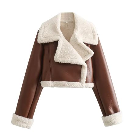 The Vesper Fur-Collar Cropped Jacket