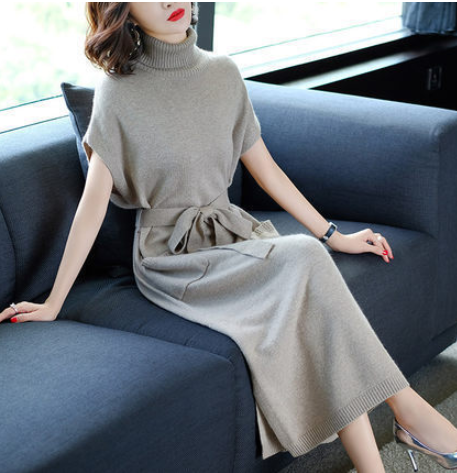 The Vienne Waist-Cinch Knit Dress