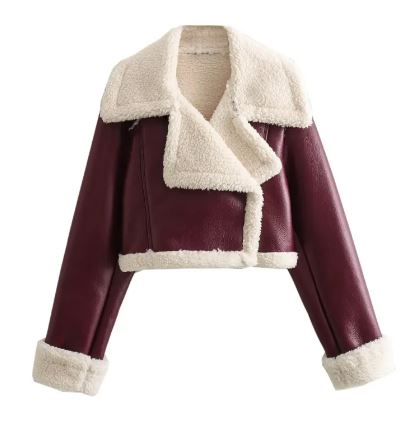 The Vesper Fur-Collar Cropped Jacket