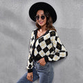 The Adley Diamond-Knit Cardigan
