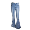 The Denby Embroidered Wide-Leg Jeans