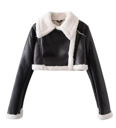 The Vesper Fur-Collar Cropped Jacket