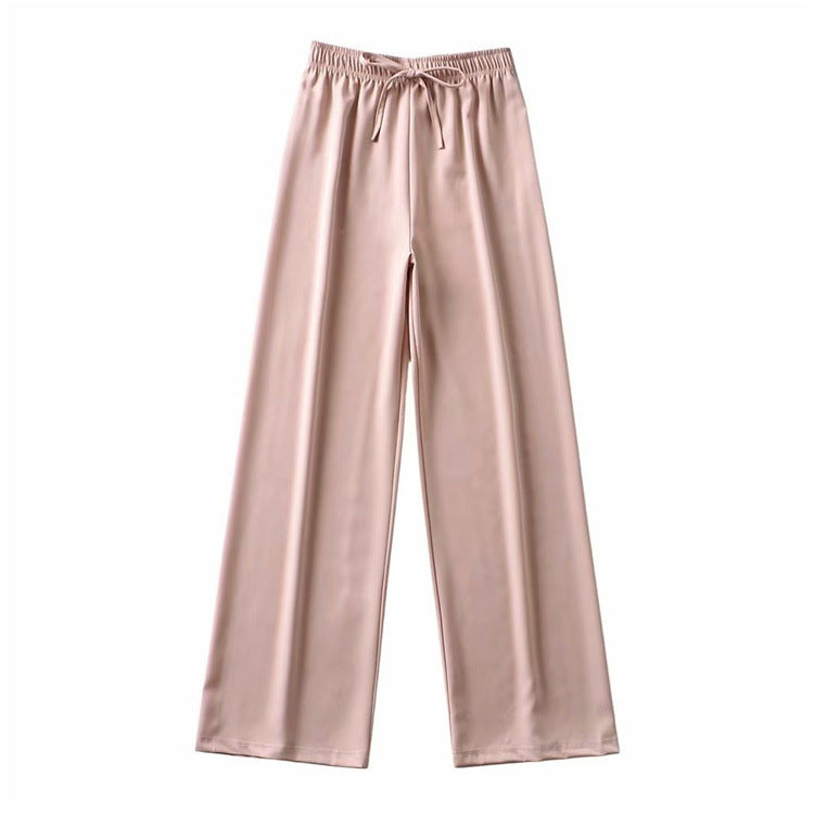 The Halston High-Waist Wide-Leg Trousers