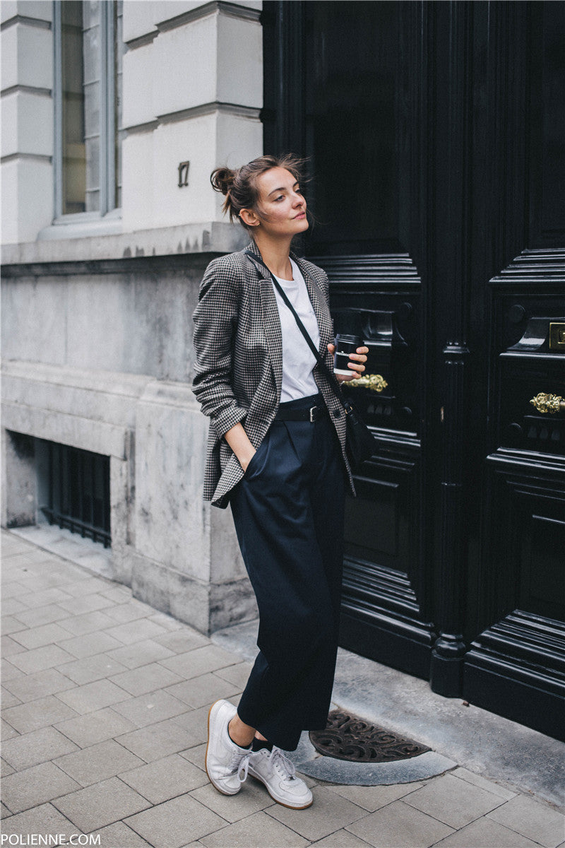 The Pennington Houndstooth Blazer Coat
